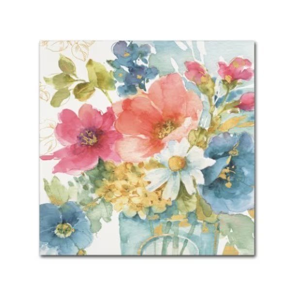 Lisa Audit 'My Garden Bouquet II' Canvas Art, 24x24, Trademark Fine Art, Mfr#: WAP0507-C2424GG